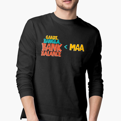 Gaadi Bangla Bank Balance Full-Sleeve-T-Shirt