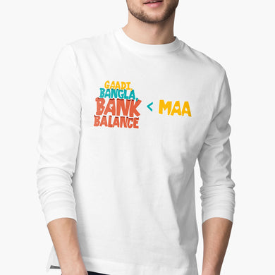 Gaadi Bangla Bank Balance Full-Sleeve-T-Shirt
