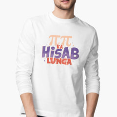 Pi Pi Ka Hisab Lunga Full-Sleeve T-Shirt