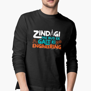 Zindagi Galti Ki Engineering Full-Sleeve T-Shirt