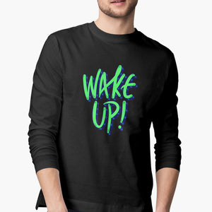 Wake Up Full-Sleeve-T-Shirt