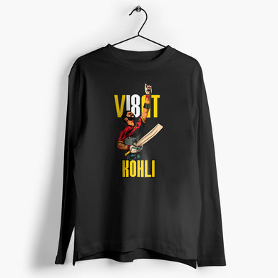 Virat King Kohli Full-Sleeve T-Shirt