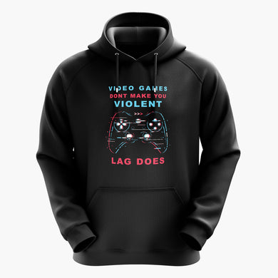 Video Game Lag Violence-Hoodie - Main Image
