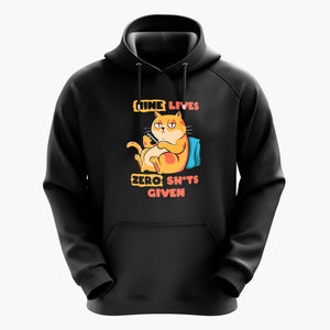 9 Lives and Zero Shits-Hoodie