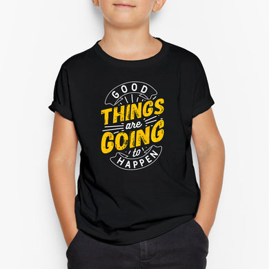 Good Things Happen Round-Neck Kids T-Shirt