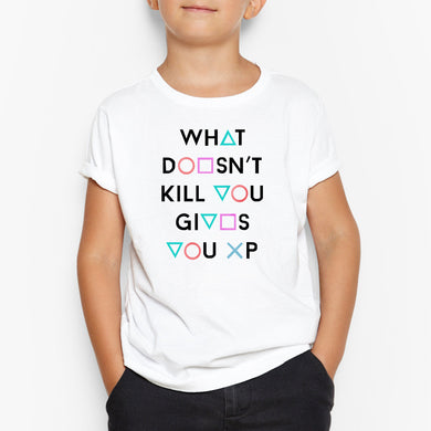 Gives you XP (Dark) Round-Neck Kids T-Shirt