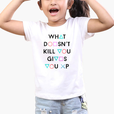Gives you XP (Dark) Round-Neck Kids T-Shirt