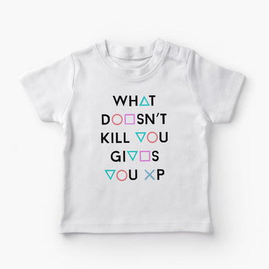 Gives you XP (Dark) Round-Neck Kids-T-Shirt