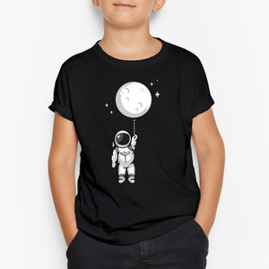 Moon Balloon Round-Neck Kids T-Shirt