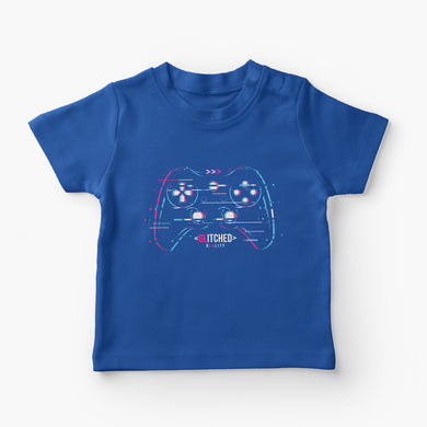 Glitched Reality Round-Neck Kids-T-Shirt