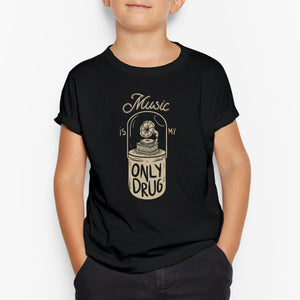 Music the Only Drug Kids-T-Shirt