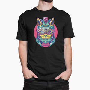 Racing Feline Round-Neck Unisex T-Shirt