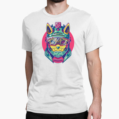Racing Feline Round-Neck Unisex-T-Shirt