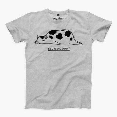 Moooody Round-Neck Unisex-T-Shirt