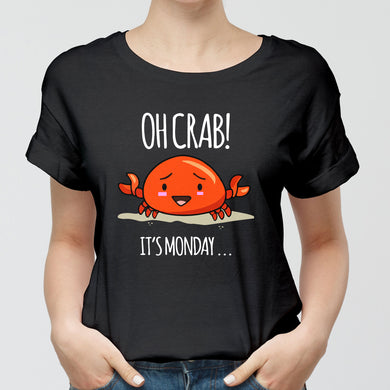 Oh Crab Its Monday (Light) Round-Neck Unisex T-Shirt