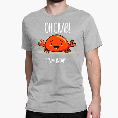 Oh Crab Its Monday (Light) Round-Neck Unisex T-Shirt