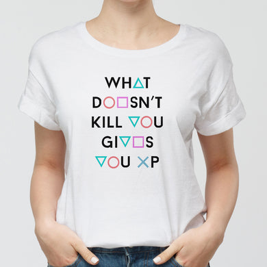 Gives you XP (Dark) Round-Neck Unisex T-Shirt