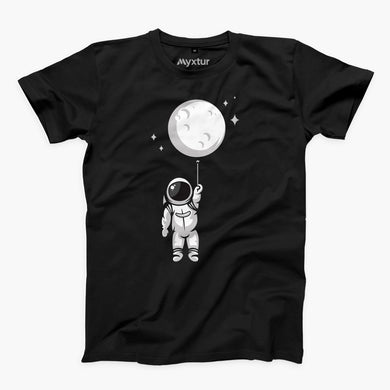 Moon Balloon Round-Neck Unisex T-Shirt