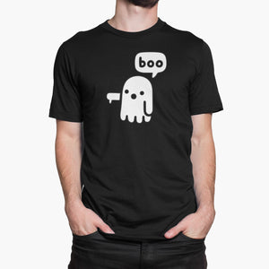 Ghostly Boo Round-Neck Unisex-T-Shirt