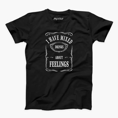 Mixed Drinks About Feelings Round-Neck Unisex-T-Shirt
