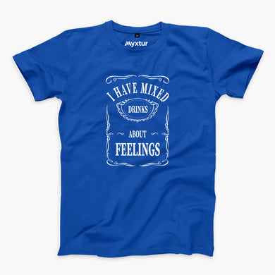 Mixed Drinks About Feelings Round-Neck Unisex-T-Shirt