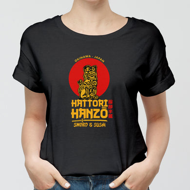 Hattori Hanzo Sword And Sushi Round-Neck Unisex-T-Shirt