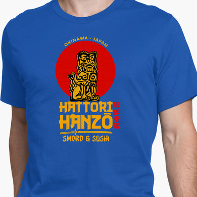 Hattori Hanzo Sword And Sushi Round-Neck Unisex-T-Shirt