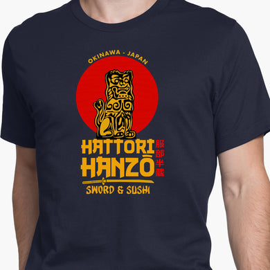 Hattori Hanzo Sword And Sushi Round-Neck Unisex-T-Shirt