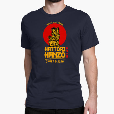 Hattori Hanzo Sword And Sushi Round-Neck Unisex-T-Shirt