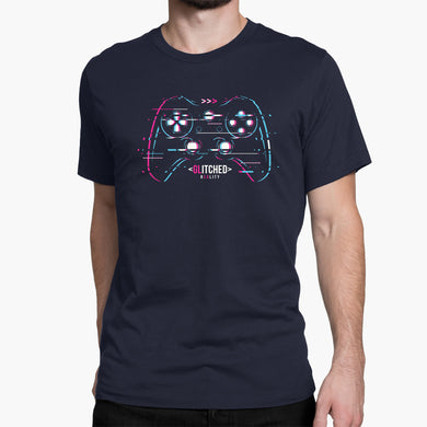 Glitched Reality Round-Neck Unisex-T-Shirt