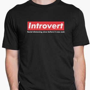 Introvert Round-Neck Unisex-T-Shirt
