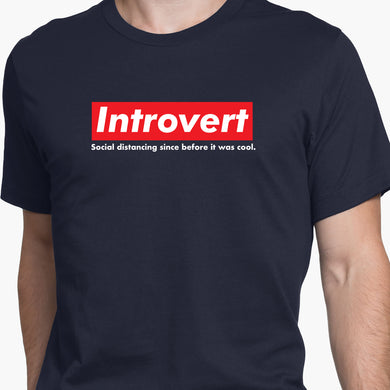 Introvert Round-Neck Unisex T-Shirt