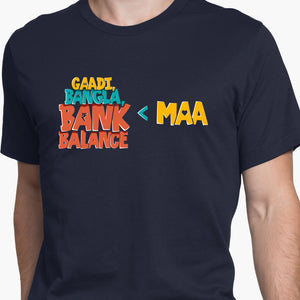 Gaadi Bangla Bank Balance Round-Neck Unisex-T-Shirt
