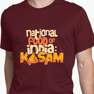 Kasam The National Food Of India Round-Neck Unisex-T-Shirt