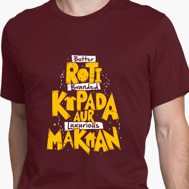 Roti Kapada Aur Makaan Round-Neck Unisex-T-Shirt