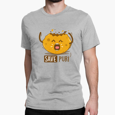Save Puri Round-Neck Unisex-T-Shirt