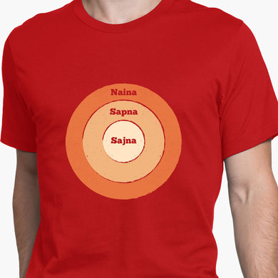 Nainon Mein Sapna Sajna Himmatwala Round-Neck Unisex-T-Shirt