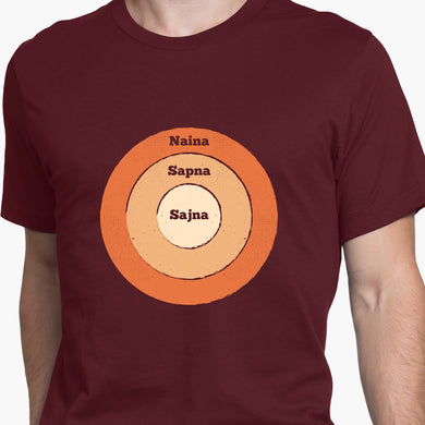 Nainon Mein Sapna Sajna Himmatwala Round-Neck Unisex-T-Shirt