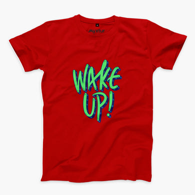 Wake Up Round-Neck Unisex-T-Shirt