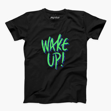 Wake Up Round-Neck Unisex-T-Shirt