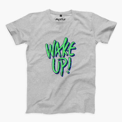 Wake Up Round-Neck Unisex-T-Shirt