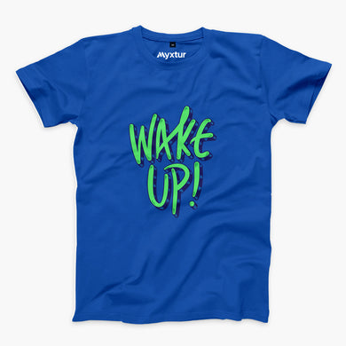 Wake Up Round-Neck Unisex-T-Shirt