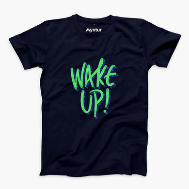 Wake Up Round-Neck Unisex-T-Shirt