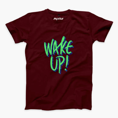 Wake Up Round-Neck Unisex-T-Shirt