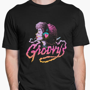 Groovy Gal Round-Neck Unisex-T-Shirt