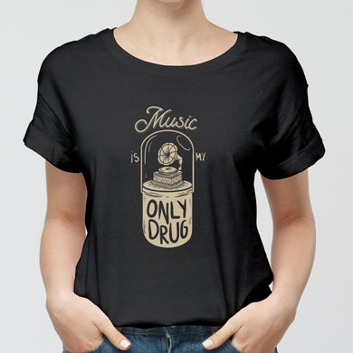 Music the Only Drug Round-Neck Unisex T-Shirt