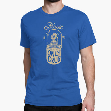 Music the Only Drug Round-Neck Unisex-T-Shirt