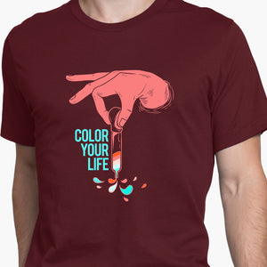 Color Your Life Round-Neck Unisex T-Shirt