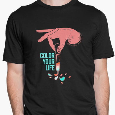 Color Your Life Round-Neck Unisex-T-Shirt
