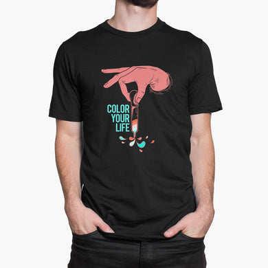 Color Your Life Round-Neck Unisex-T-Shirt